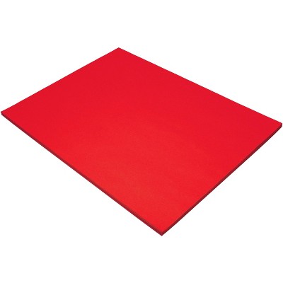 Tru-Ray Sulphite Construction Paper, 18 x 24 Inches, Festive Red, 50 Sheets