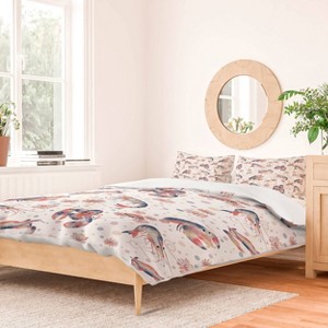 Deny Designs Melly Terpening Happy Crustacean Pattern King Duvet and Sham Set (2-3pc Set) - 1 of 4