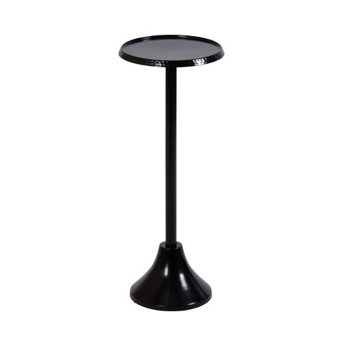 Kate And Laurel Sanzo Metal Drink Table, 9x9x23, Black : Target