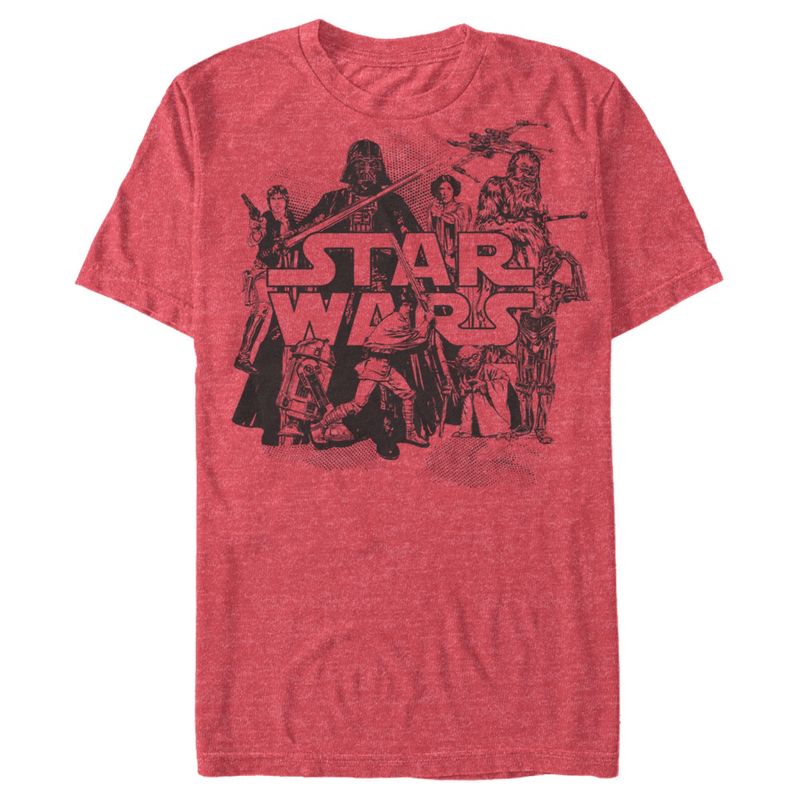 Men's Star Wars Retro Favorites Collage T-Shirt, 1 of 6