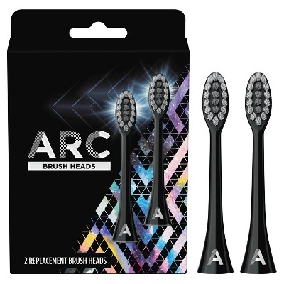 ARC Oral Care Brush Heads - Black - 2ct