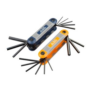 Blue Ridge Tools SAE & Metric Hex Wrench: Steel Hexagon Allen Wrench Set, Rubber Grip, 1 Year Warranty - 1 of 4