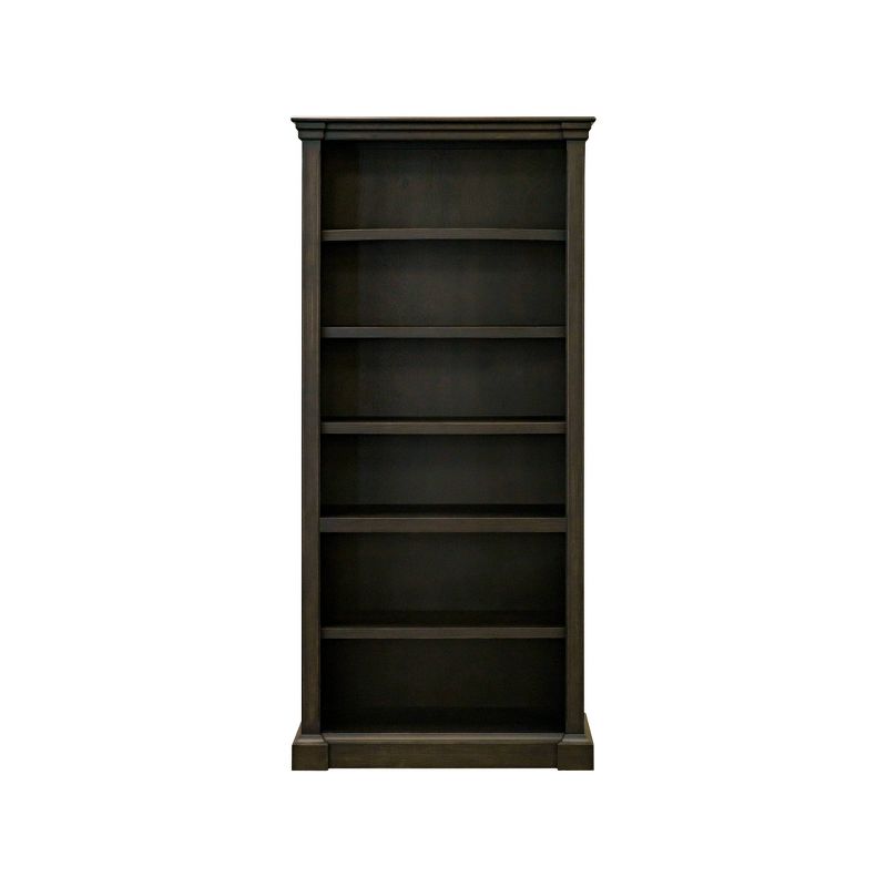 78&#34; Kingston Traditional Wood Open Bookcase Dark Brown - Martin Furniture, 1 of 7
