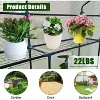Acekool Walk-in Greenhouse with Roll-Up Zipper Door, 57 x 57 x 76 Inch Portable Indoor Outdoor Greenhouse, 3-Tier 6 Shelves for Garden Patio Backyard - 3 of 4