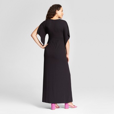 black chiffon maternity dress