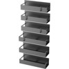 Attop 6 Pack Magnetic Spice Storage Rack Organizer for Refrigerator and Oven, Matt Black Fridge Organizers and Storage - 3 of 4