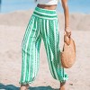 Women's Geo Smocked Waist Tapered Leg Pants - Cupshe - 3 of 4