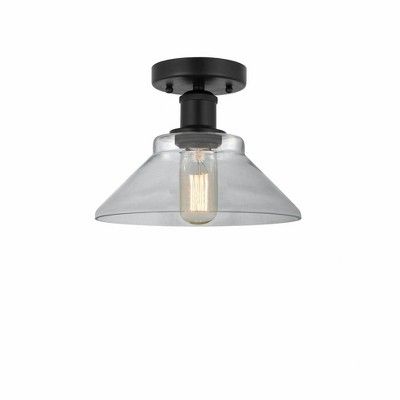 Orwell - 1 Light Semi-Flush Mount In Industrial Style-7.75 Inches Tall and 8.38 Inches Wide