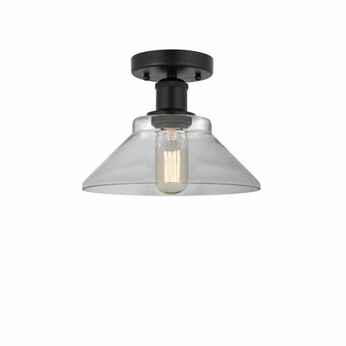 Innovations Lighting Orwell 1 - Light Semi-Flush Mount in  Matte Black - image 1 of 1