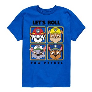 Boys' - Paw Patrol - Let's Roll Marshall Rubble Chase Everest Short Sleeve Graphic T-Shirt - 1 of 4