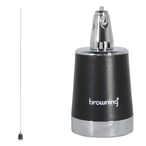 Browning® 132 MHz to 174 MHz No Ground Plane VHF 2.4-dBd Gain 51-1/4-In. Tall Tunable NMO Antenna, 5-MHz Bandwidth in Silver - 1 of 4