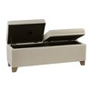 NicBex Ottoman with Storage Bench Storage Organizer Ottoman Soft Close Storage Bench for Entryway Bathroom Bedroom - 4 of 4