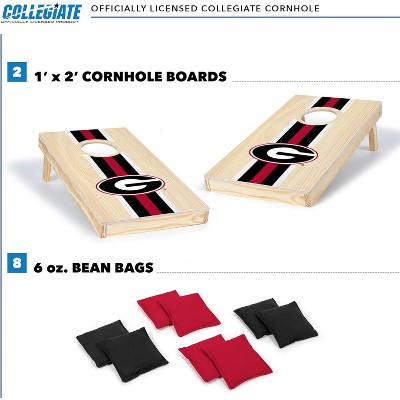 Georgia Bulldogs 1'x2' Solid Wood Cornhole Set with Bean Bags