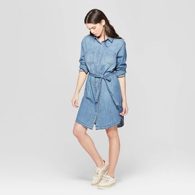 target denim shirt dress