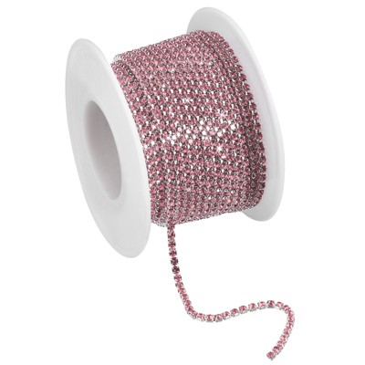 Unique Bargains Bags Clothing Decoration Crystal Rhinestone Sew on Close Claw Chain Trim