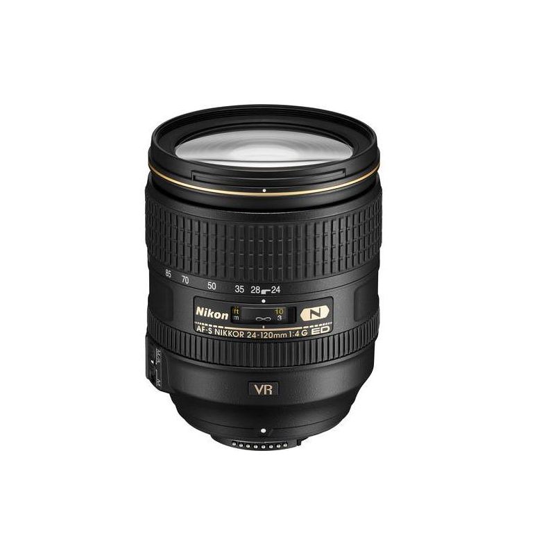 Nikon AF-S FX NIKKOR 24-120mm f/4G ED Vibration Reduction Zoom Lens with Auto Focus for Nikon DSLR Cameras, 1 of 5