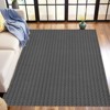 Printed Area Rug, Realistic Braided-Look Textured Rugs, Machine Washable Non-Slip Indoor Carpet for Living Room, Bedroom & Durable Home Decor - 2 of 4