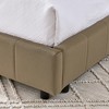 Lyngins Mid-Century Full Daybed Frame, Velvet Upholstered Sofa Bed Frame, Sturdy Eucalyptus Wood, Beds with Headboards, for Bedroom & Living Room - 2 of 4