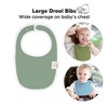 KeaBabies 8pk Organic Baby Bibs for Boy, Baby Drool Bib for Baby Boys and Girls, Newborn Teething Bibs - 2 of 4