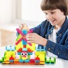 PICASSO-TILES 75 PC Magnetic Tiles & Soft Hedgehog Building Block Set, STEM Toys for Kids 3+ - 2 of 4