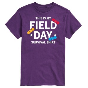 Men's - Instant Message - Field Day Survival Shirt Short Sleeve Graphic T-Shirt - 1 of 4