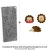 Big Dot of Happiness Forest Hedgehogs - Paper Straw Decor - Woodland Birthday Party or Baby Shower Striped Decorative Straws - Set of 24 - 3 of 4