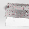 40” 25 sq ft Christmas Roll Wrap Red Gray Silver Dot - Wondershop™ - 3 of 3