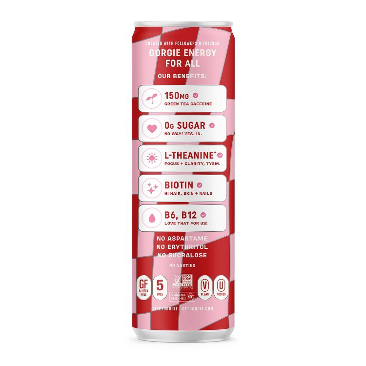 Gorgie Cranberry Party Pop Energy Drink - 12 fl oz, 2 of 12