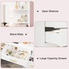 61" Makeup Vanity with Mirror & Lights - 3 Color Modes, 8 Drawers & 2 Shelves, Adjustable Brightness for Bedroom - 3 of 4