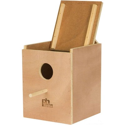 Prevue Pet Products BPV1103 Wood Inside Mount Nest Box for Parakeet