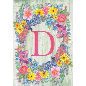 Briarwood Lane Spring Garden Flag 18x12.5 For Outdoor Spring Monogram Letter D Garden Flag Flag For Spring Garden Flag Flags For Outside - 1 of 4