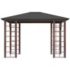 Outsunny 10' x 12' Hardtop Gazebo, Metal Roof Gazebo Canopy with Wood Grain Metal Frame for Garden, Patio, Backyard, Deck, Porch - 4 of 4