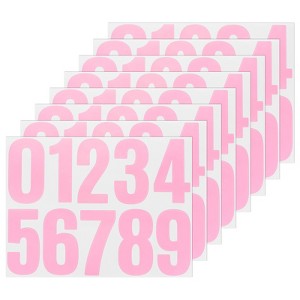 Unique Bargains Vinyl Waterproof Self-Adhesive Multipurpose Mailbox Numbers 8 Sheets - 1 of 4