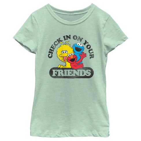 Girl's Sesame Street Checking In on Friends T-Shirt - image 1 of 4