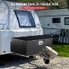 Tongue Box, Trailer Tongue Box -Heavy Duty Aluminum Diamond Plate Tool Chest with Lock/Keys, Waterproof Utility Box for Pickup Truck/RV/ATV - 2 of 4