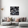 Pale Gray Botanical on Black by Miri Eshet Unframed Wall Canvas - iCanvas - 2 of 3