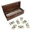 WE Games Double 6 Dominoes in Magnetic Wooden Box - 4 of 4