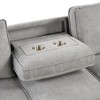 NicBex Couches for Living Room 89" L-shaped Sectional Sofa Upholstered Sofa Couch with Storage Space, USB port, 2 cup holders on Back Cushions - 4 of 4