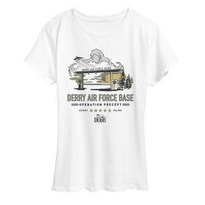 Women's IT: Welcome to Derry Welcome To Derry Air Force Short Sleeve Graphic T-Shirt - White - 1X - 1 of 4
