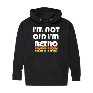 Men's - Instant Message - I'm Not Old I'm Retro Graphic Fleece Pullover Hoodie - 1 of 4