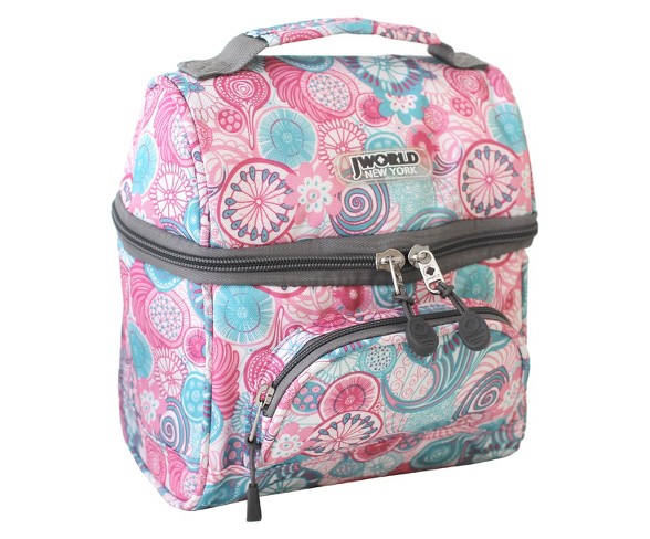 J World Corey Lunch Bag with Front Pocket - Blue Raspberry