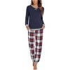 Ekouaer Pajamas For Women Comfy Long Sleeve Jogger Set Lounge Pjs Set With Pockets - 2 of 4