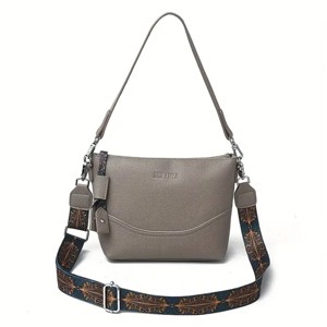 Boersma Women's Elegant Ethnic Embroidery Shoulder Bag – Large Capacity Crossbody with Zipper, Ergonomic Design, Perfect for Work, Travel & Daily Use - 1 of 4