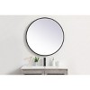 Elegant Lighting Pier 32 inch LED mirror with adjustable color temperature 3000K/4200K/6400K in black - 2 of 4