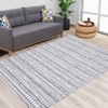 Washable Modern Geometric Printed Rug Non Slip Low Pile Rug Soft Throw Floor Cover Foldable Indoor Carpet for Living Room Bedroom Playroom - 2 of 4