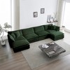 GDFStudio Hope Modern 146.5" Chenille 4-Seat Sectional Sofa with Pillows - 2 of 4