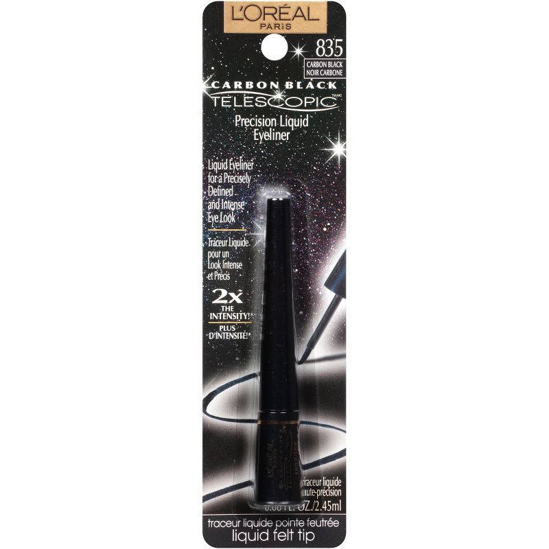 L&#39;Oreal Paris Telescopic Eyeliner - 835 Carbon Black - 0.08 fl oz, 1 of 6