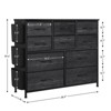 10 Drawers Dresser for Bedroom,Fabric Storage Drawer, Dressers & Chest of Drawers with Side Pockets - 3 of 4