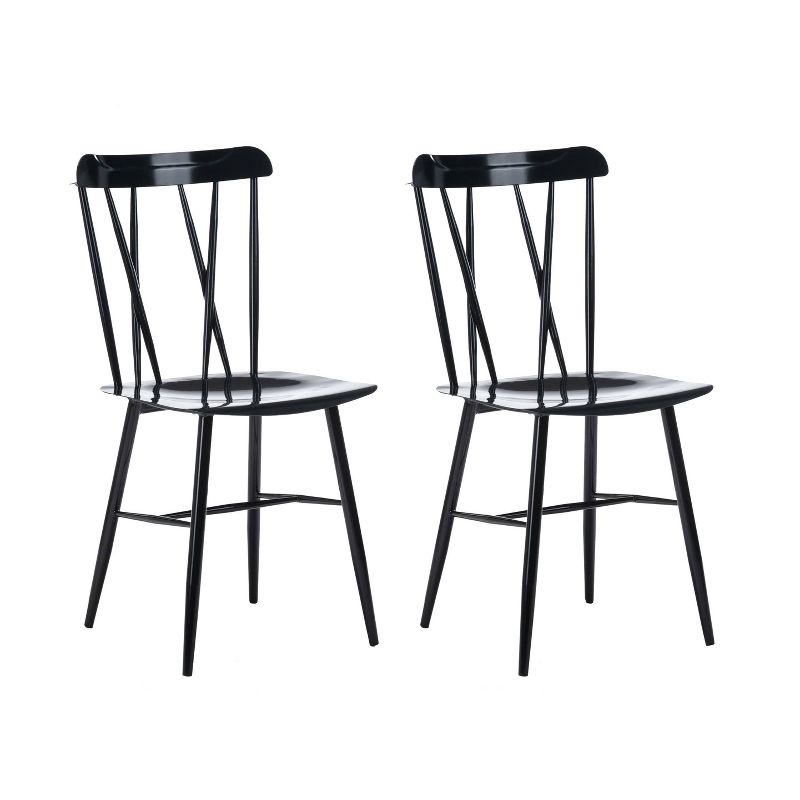 Set of 2 Savannah Metal Dining Chairs - Boraam Industries, 1 of 13