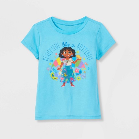 Girls' Disney Princess 'Forever Friends' Short Sleeve Graphic T-Shirt -  Blue XS